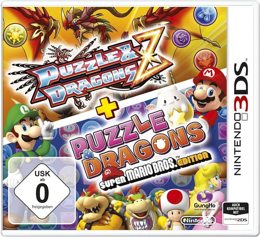 3DS - Puzzle & Dragons Z + Puzzle & Dragons Super Mario Bros Edition - Nur Modul (Gebraucht)