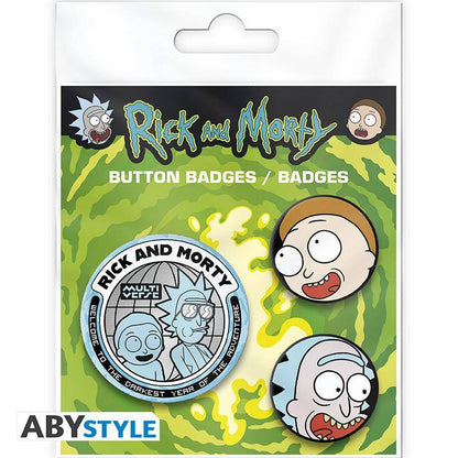 Rick and Morty  - Button Set Charaktere