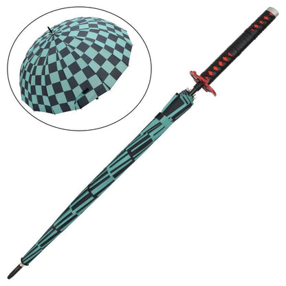 Katana-Regenschirm - Inspiriert von Demon Slayer - Tanjiro