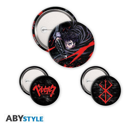 Berserk - Button Set Guts & Logo
