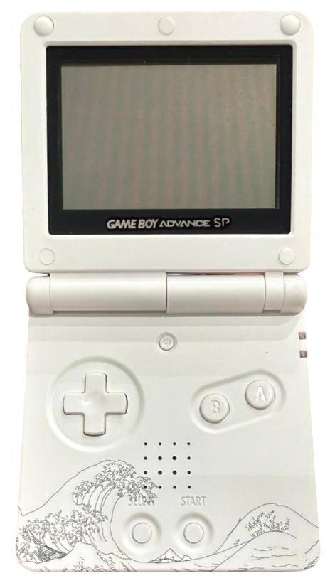 Game Boy Advance SP - Konsole - Custom Design - The Great Wave off Kanagawa (Gebraucht)