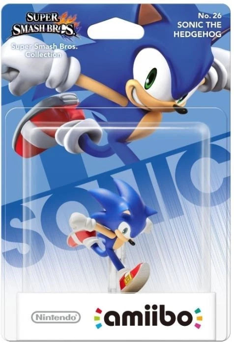 Amiibo - Super Smash Bros. Collection No.26 Sonic The Hedgehog - Mit OVP (Sealed)