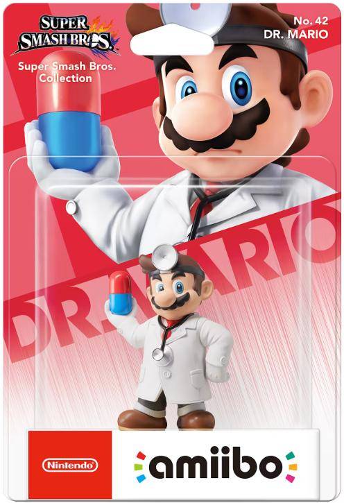 Amiibo - Super Smash Bros. Collection No. 42 Dr. Mario - Mit OVP (Sealed)
