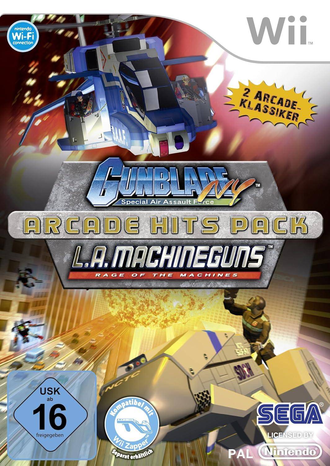 Wii - Arcade Hits Pack Gunblade NY & LA Machineguns (Gebraucht)
