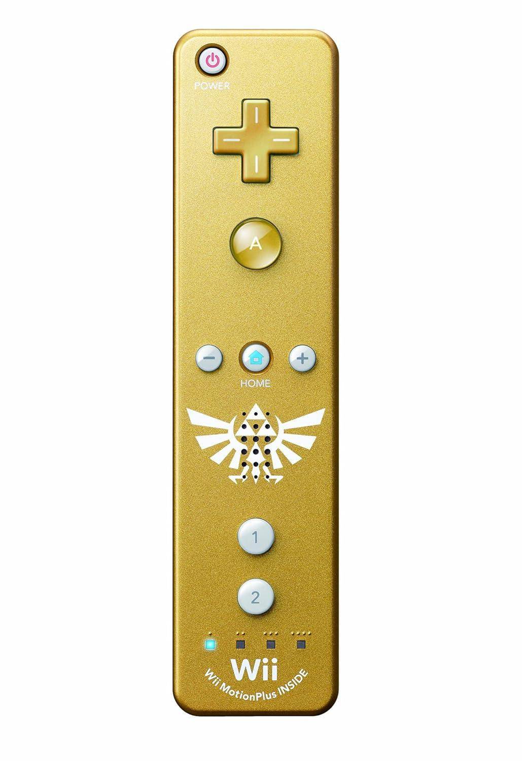 Wii - Remote Controller mit Motion Plus - The Legend Of Zelda Gold (Gebraucht)