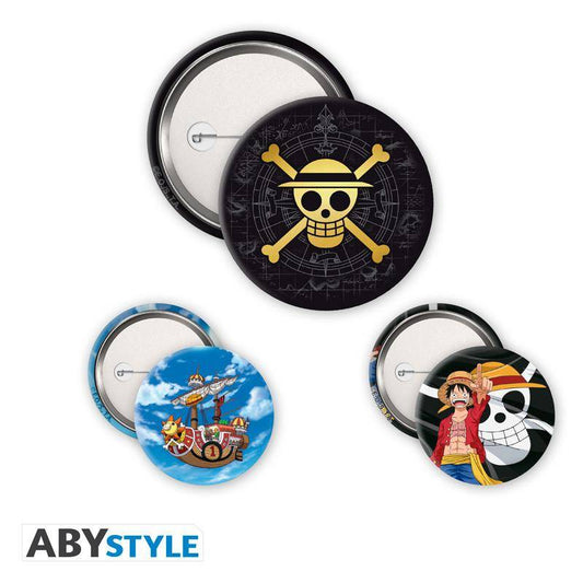 One Piece - Button Set Totenkopf