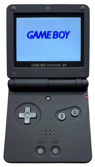 Game Boy Advance SP - Konsole mit IPS Display - Custom Design - Schwarz (Gebraucht)