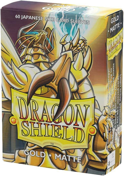 Dragon Shield - Kartenhüllen Japanische Größe - Gold Matt - 60 Stk