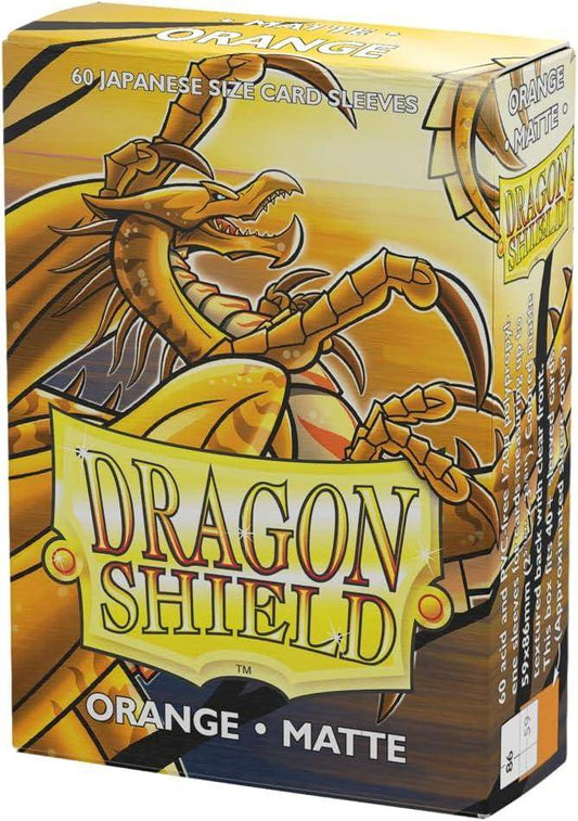 Dragon Shield - Kartenhüllen Japanische Größe - Orange Matt - 60 Stk