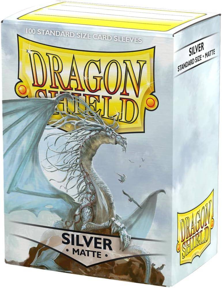 Dragon Shield - Kartenhüllen Standard Größe - Silber Matt - 100 Stk
