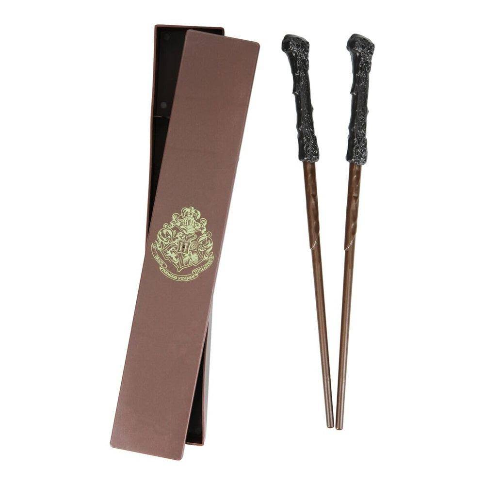 Harry Potter - Essstäbchen mit Box Zauberstäbe - 23 cm