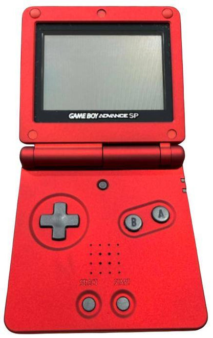 Game Boy Advance SP - Konsole - Custom Design - Rot/Schwarz (Gebraucht)