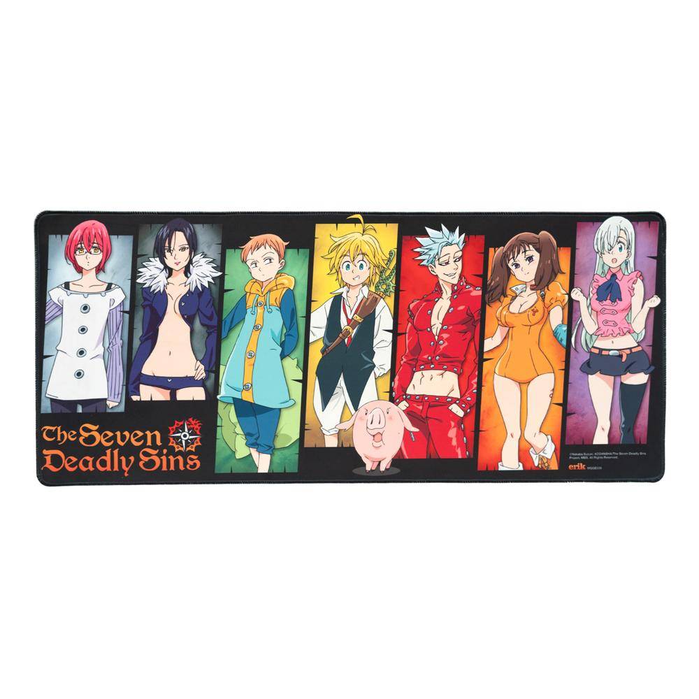 Seven Deadly Sins - Mousepad Charaktere - 80 x 35 cm