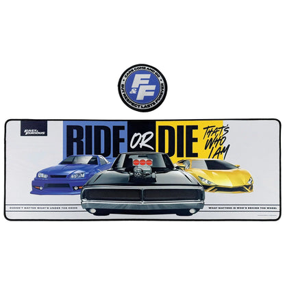 Fast & Furious - Mousepad + Untersetzer Ride Or Die - 80 x 30 cm
