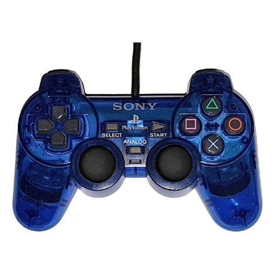 PS2 - Controller - Blau Transparent (Gebraucht)