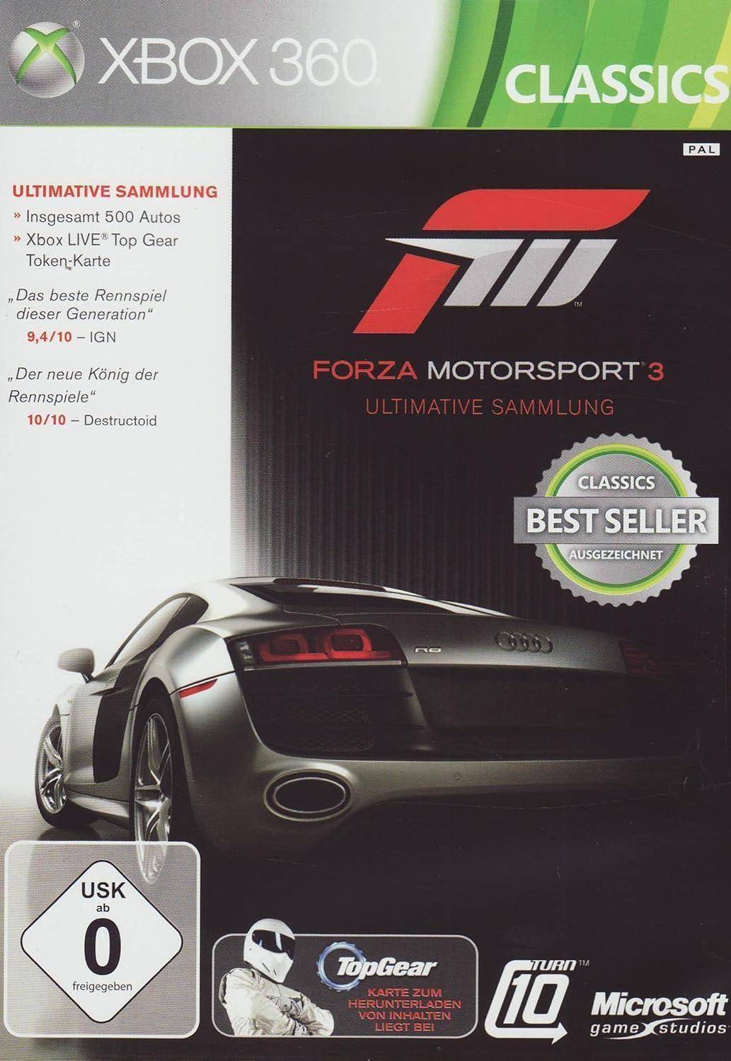 XBOX 360 - Forza Motorsport 3 Ultimate Sammlung - Nur Disc (Gebraucht)
