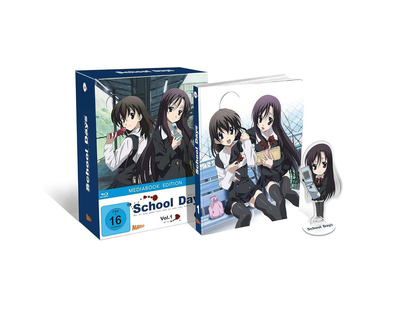 School Days - Limited Mediabook Edition - Vol 1 - Blu-Ray (Sealed)