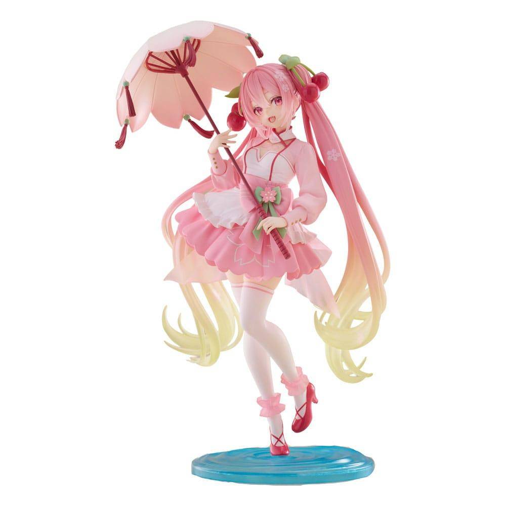 Hatsune Miku - Statue Hatsune Miku Sakura Umbrella - 21 cm