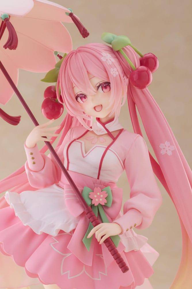 Hatsune Miku - Statue Hatsune Miku Sakura Umbrella - 21 cm