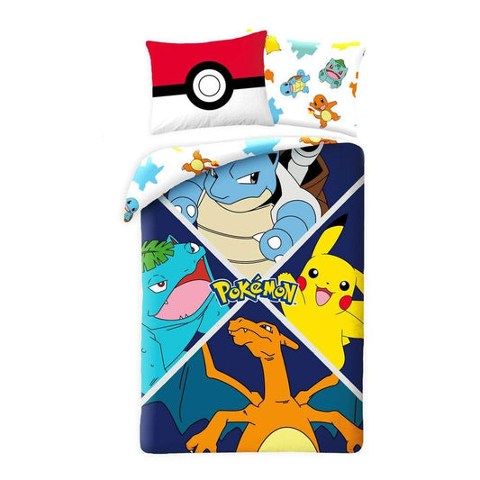 Pokémon - Bettwäsche Set Starter - 140 x 200 cm / 70 x 90 cm