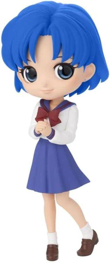 Sailor Moon - QPosket Minifigur Sailor Merkur Schuluniform - 14 cm - JPN