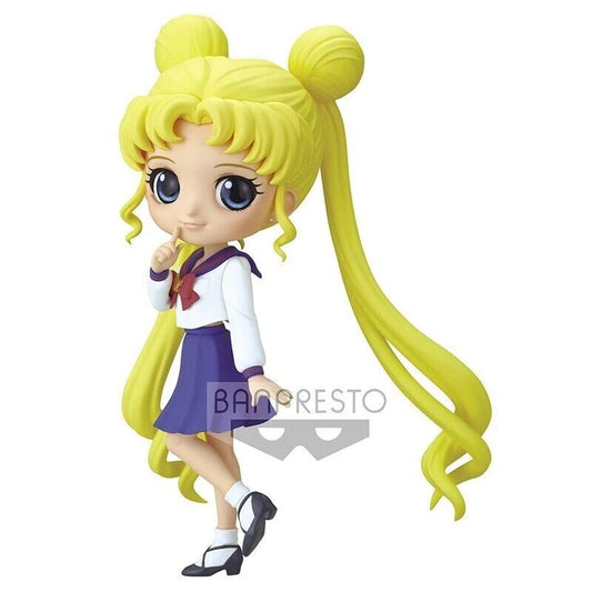 Sailor Moon - QPosket Minifigur Sailor Moon Schuluniform - 14 cm - JPN