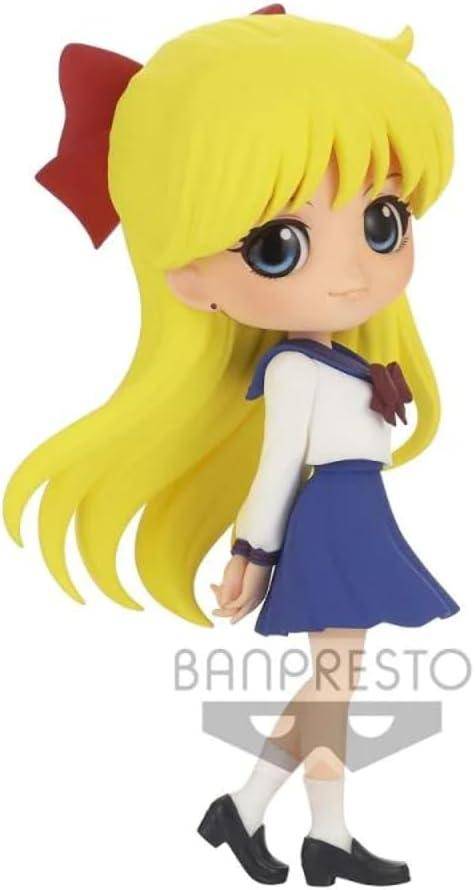 Sailor Moon - QPosket Minifigur Sailor Venus Schuluniform - 14 cm - JPN