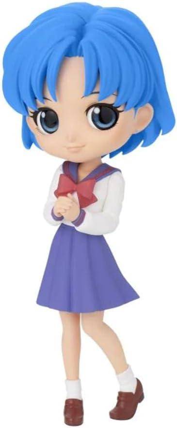Sailor Moon - QPosket Minifigur Sailor Merkur Schuluniform - 14 cm - JPN