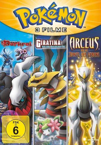 Pokémon - 3 Filme Kollektion - Der Aufstieg von Darkrai / Giratina und der Himmelsritter / Arceus und das Juwel des Lebens - DVD (Gebraucht)