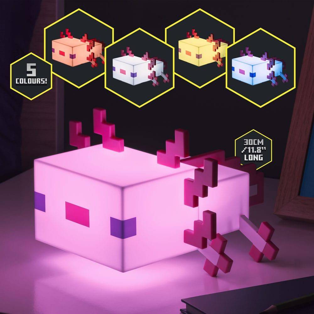Minecraft - Lampe Axolotl - 14 cm
