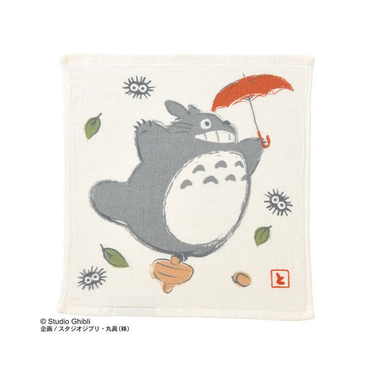 Studio Ghibli - Mini-Handtuch Mein Nachbar Totoro Regenschirm  - 34 x 36 cm