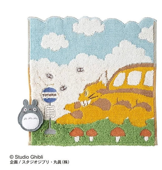 Studio Ghibli - Mini-Handtuch Mein Nachbar Totoro Katzenbus  - 25 x 25 cm