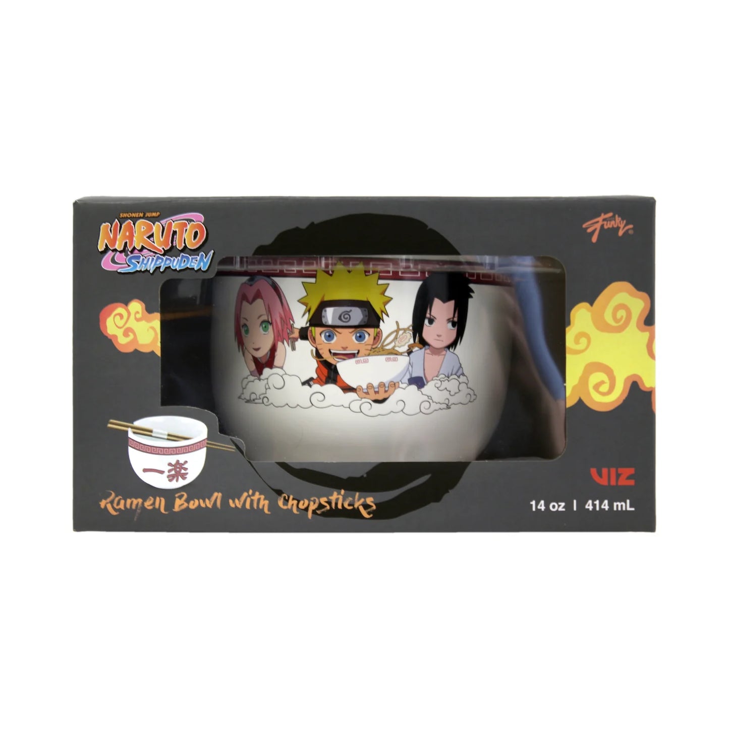 Naruto - Schüssel mit Essstäbchen Sakura, Naruto & Sasuke - 414 ml
