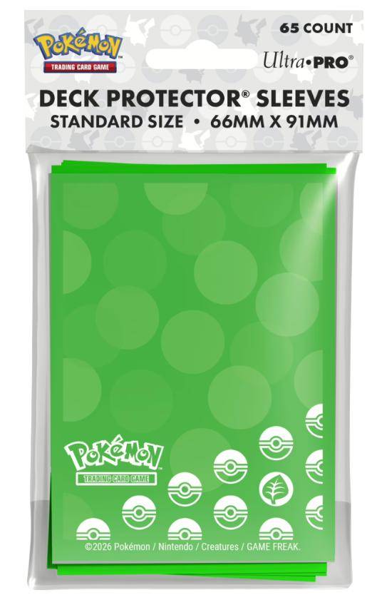 Pokemon - Kartenhüllen Standart Größe Pflanzen - 65 Stk