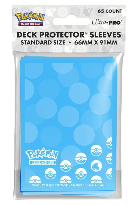Pokemon - Kartenhüllen Standart Größe Wasser - 65 Stk
