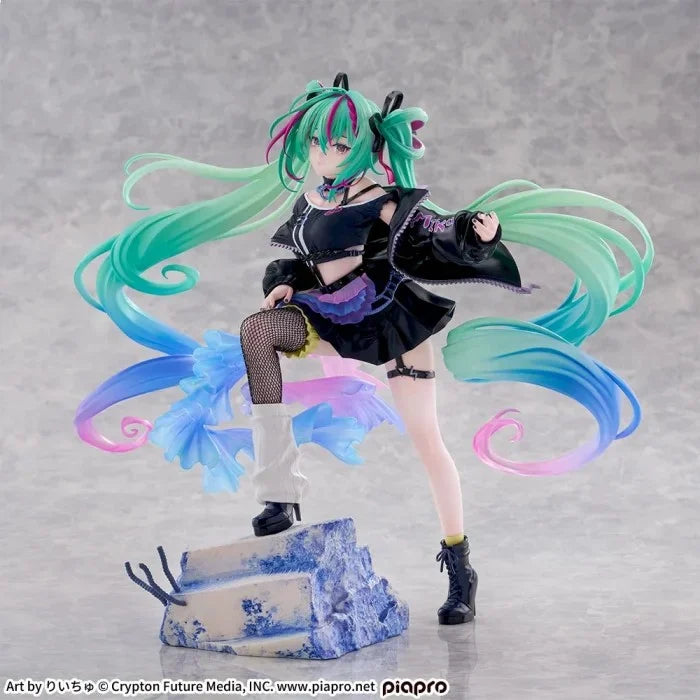 Hatsune Miku - Statue Hatsune Miku Punk! - 23 cm