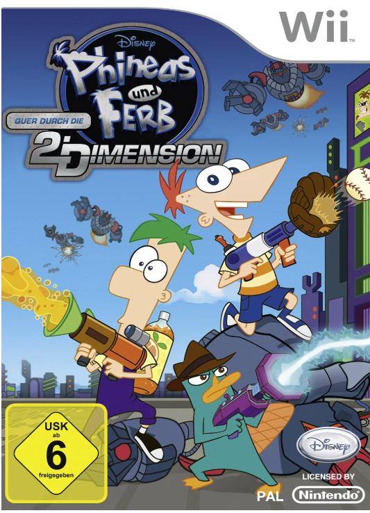 Wii - Phineas Und Ferb Quer Durch Die 2 Dimension  (Gebraucht)
