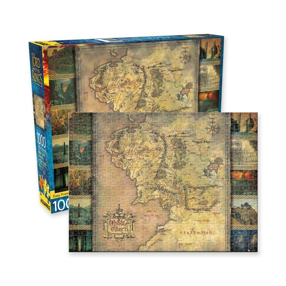 Der Herr der Ringe - Puzzle Karte Mittelerde - 1000 Teile