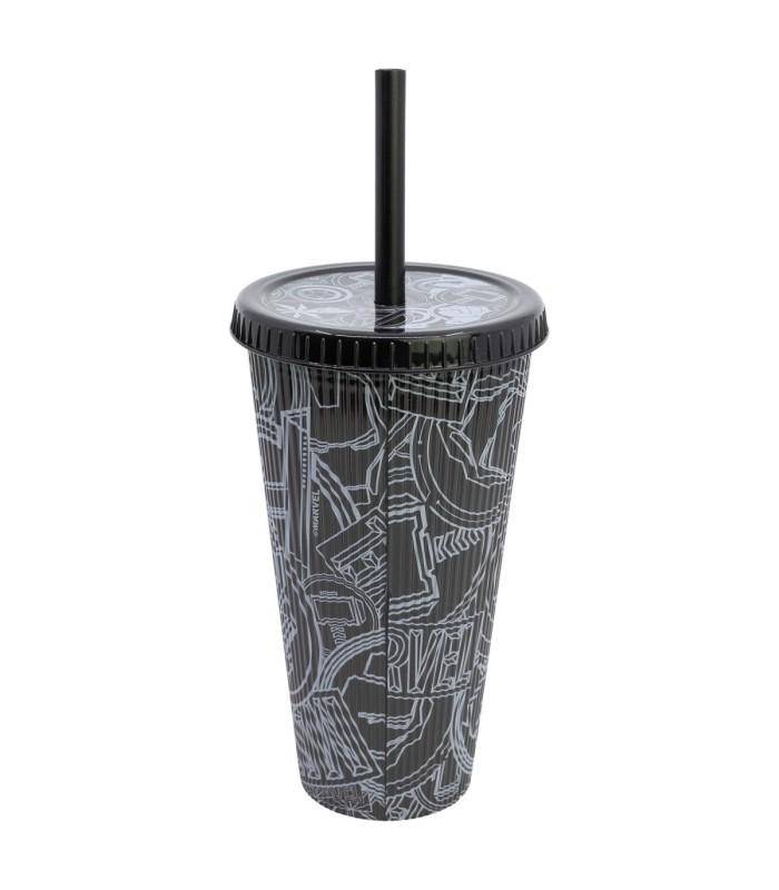 Marvel - Becher mit Strohhalm MARVEL - 790 ml
