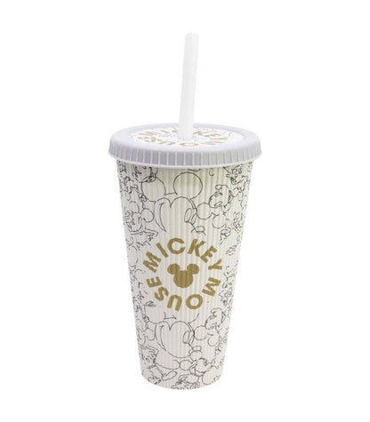 Disney - Becher mit Strohhalm Mickey Mouse - 790 ml