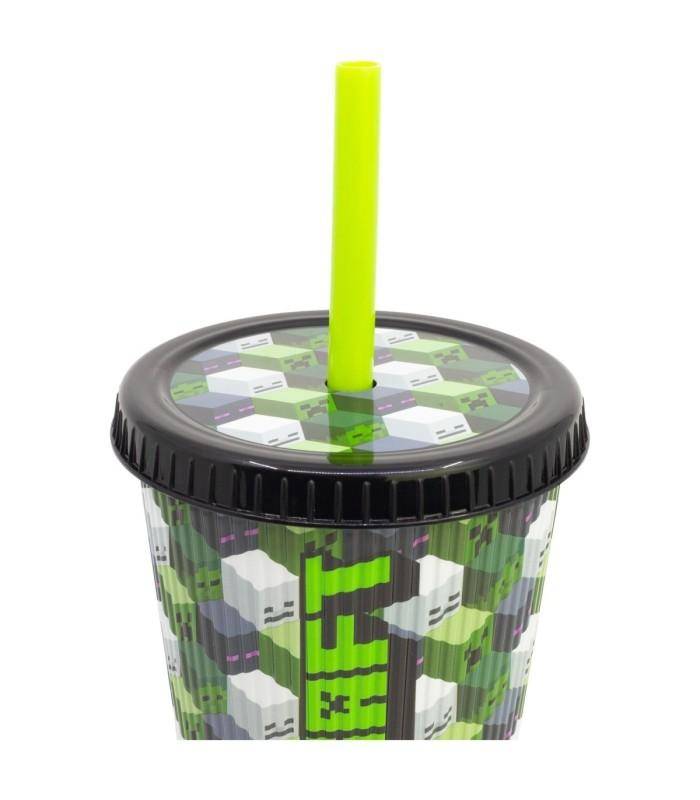 Minecraft - Becher mit Strohhalm Minecraft - 790 ml