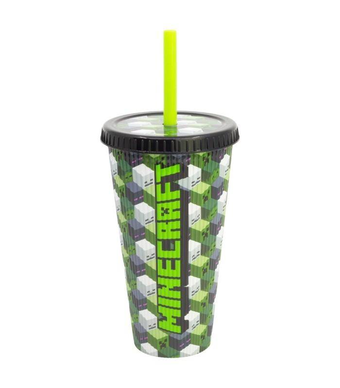 Minecraft - Becher mit Strohhalm Minecraft - 790 ml