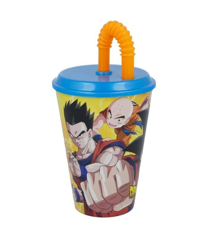 Dragon Ball - Becher mit Strohhalm Charaktere - 430 ml
