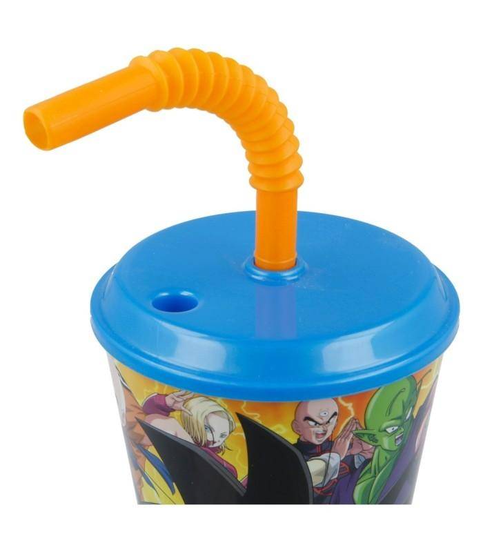 Dragon Ball - Becher mit Strohhalm Charaktere - 430 ml