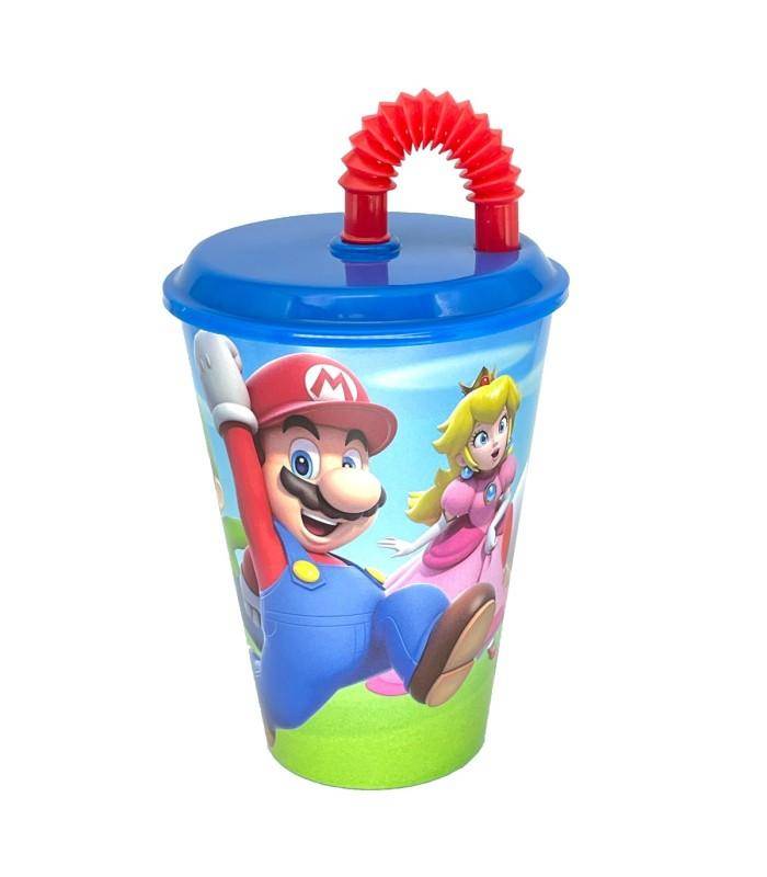 Nintendo - Becher mit Strohhalm Super Mario - 430 ml