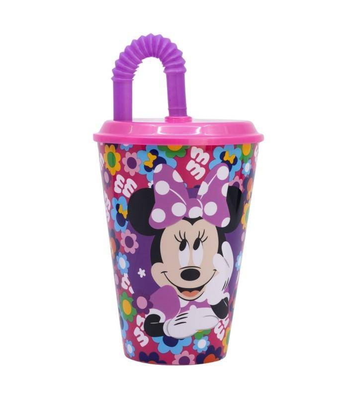 Disney - Becher mit Strohhalm Minnie Mouse - 430 ml