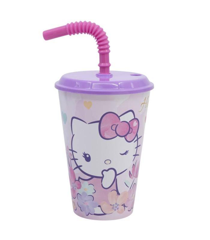 Sanrio - Becher mit Strohhalm Hello Kitty - 430 ml