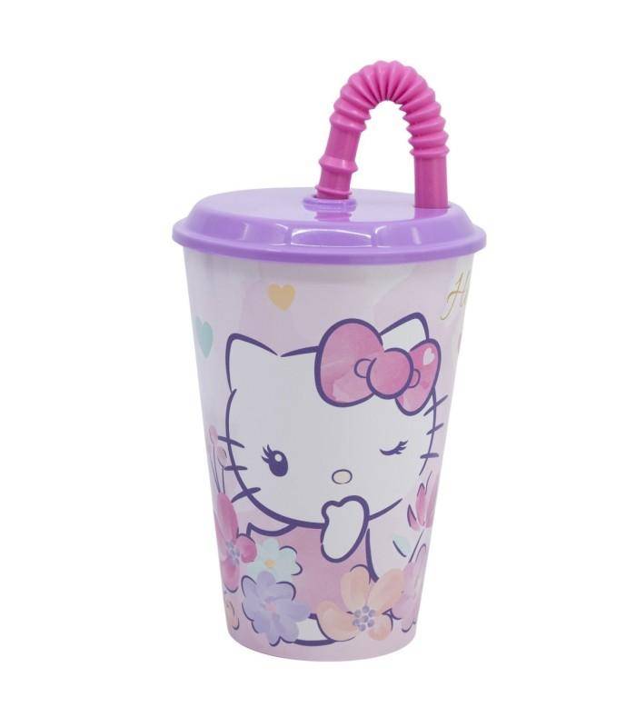 Sanrio - Becher mit Strohhalm Hello Kitty - 430 ml