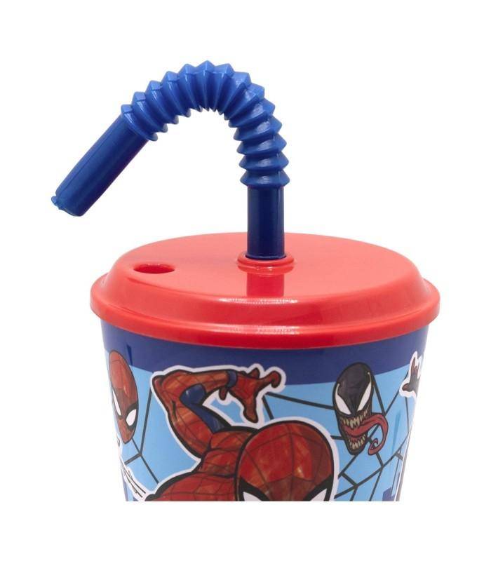 Marvel - Becher mit Strohhalm Spider-Man - 430 ml
