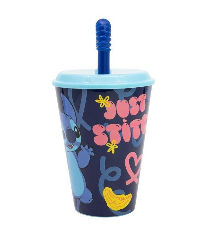 Disney - Becher mit Strohhalm Stitch - 430 ml